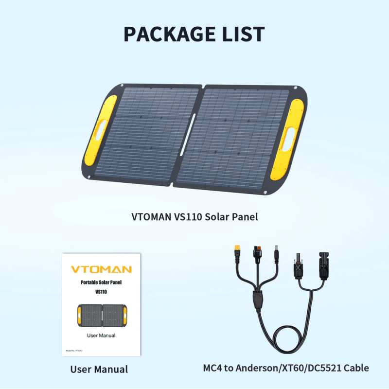 VTOMAN 110W Foldable Portable Solar Panels - Image 3