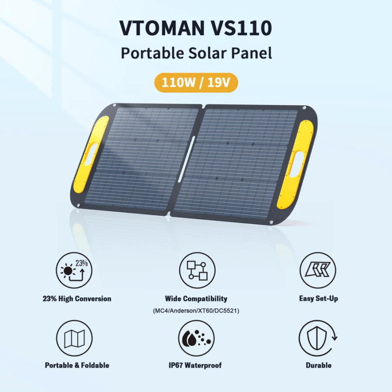 VTOMAN 110W Foldable Portable Solar Panels - Image 2