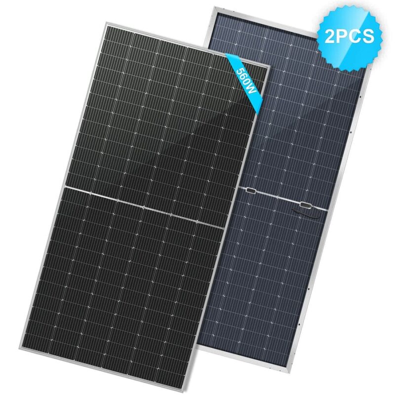 SunGold 560 Watt Bifacial Perc Solar Panel