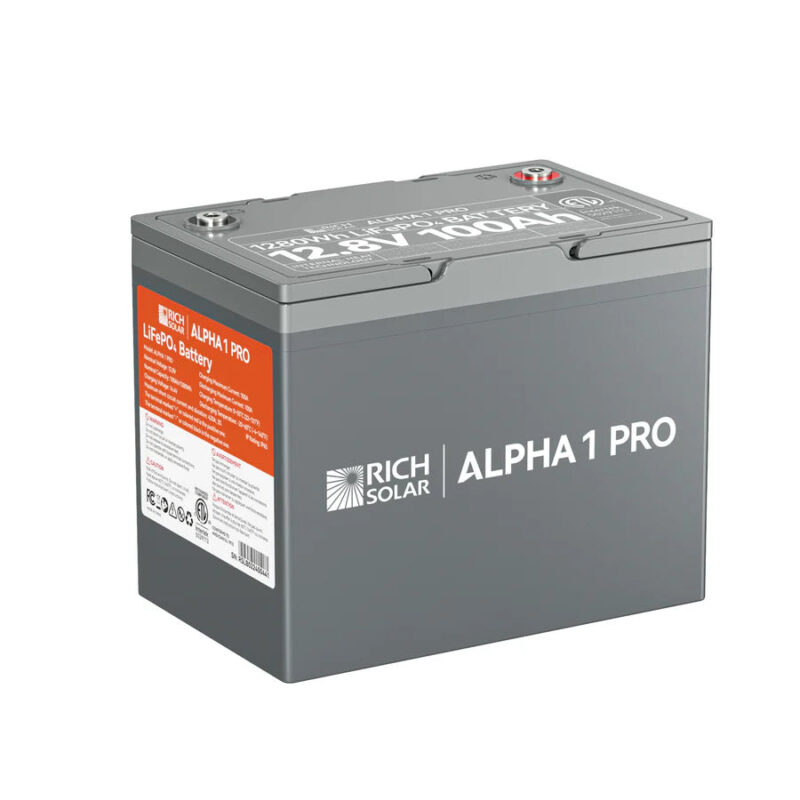 Rich Solar 12V 100Ah LiFePO4 Lithium Iron Phosphate Battery w/ Internal Heating and Bluetooth Function | ALPHA 1 | ALPHA 1 LITE | ALPHA 1 PRO - Image 10