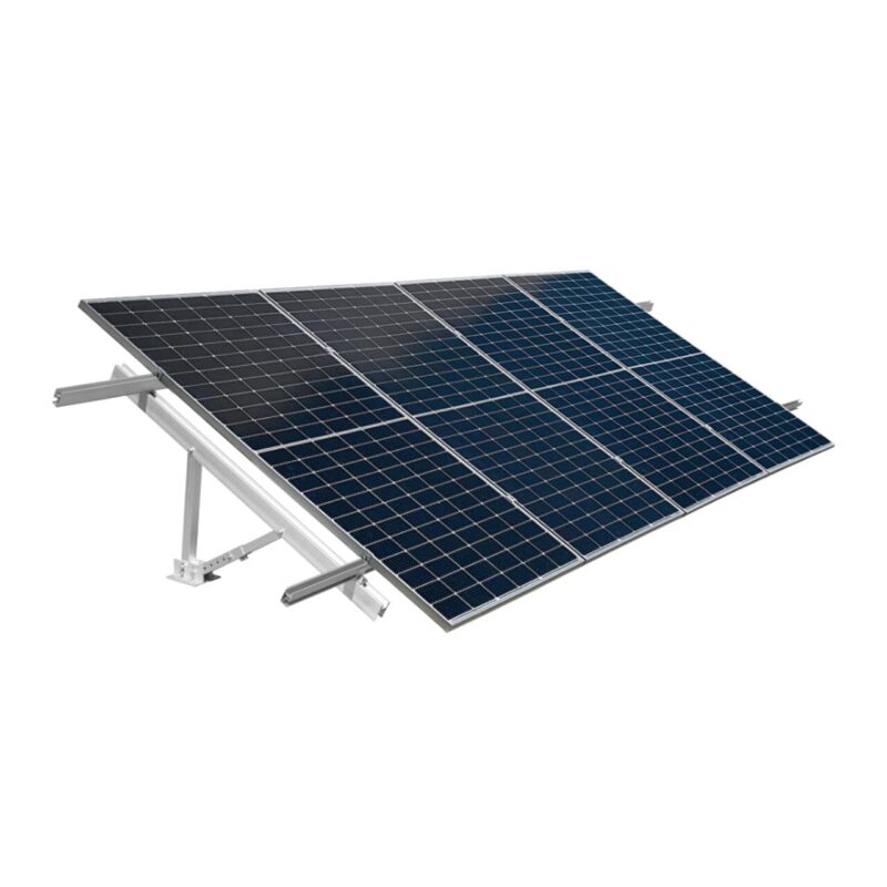 EG4 BrightMount Adjustable Cat1 | Solar Ground Mount System | Supports 3-4 Panels